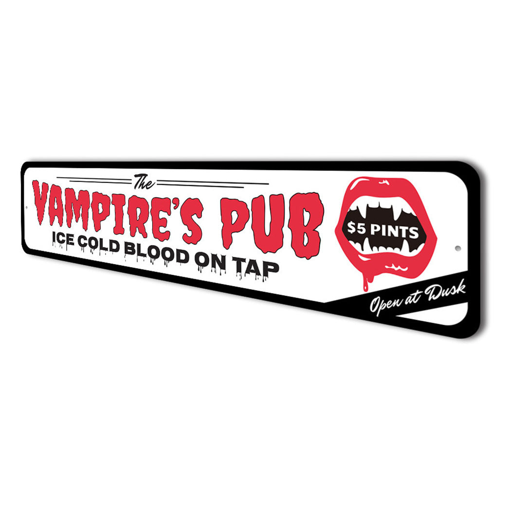 Ice Cold Blood Vampire Pub Sign