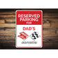 Reserved Parking Chevy Corvette Sign