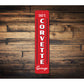 Vertical Chevy Corvette Garage Sign
