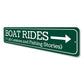 Boat Rides Sign