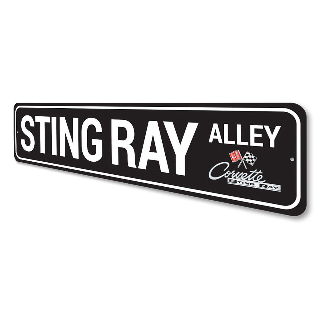 Sting Ray Alley Chevy Corvette Sign
