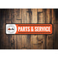 Corvette Parts and Service Sign