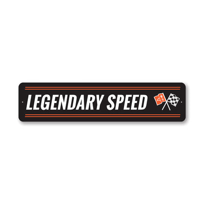 Legendary Speed Chevy Corvette Metal Sign