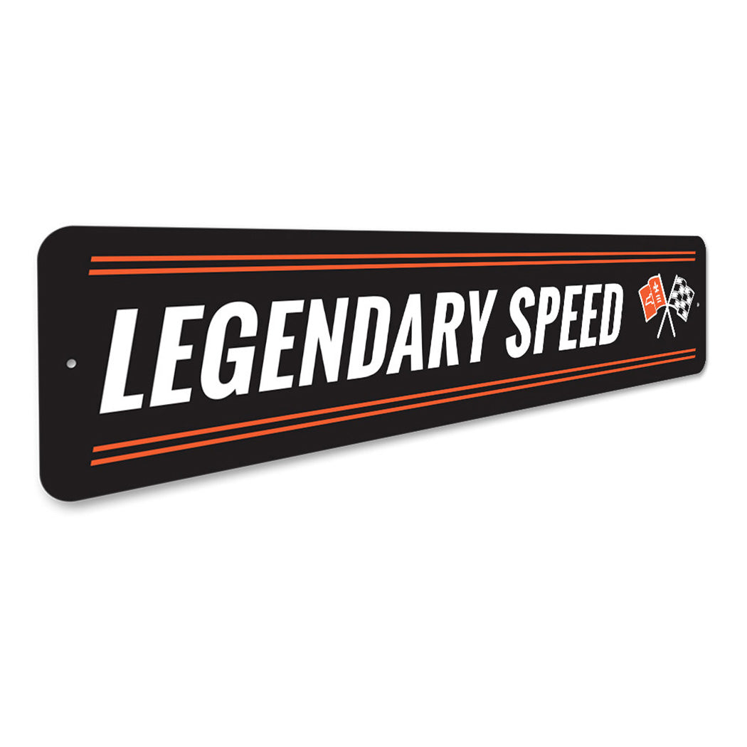 Legendary Speed Chevy Corvette Sign
