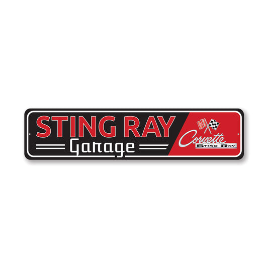 Sting Ray Corvette Sign