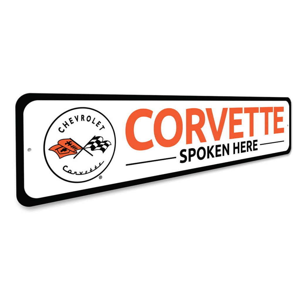 Corvette Spoken Here Sign