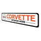 Corvette Spoken Here Sign