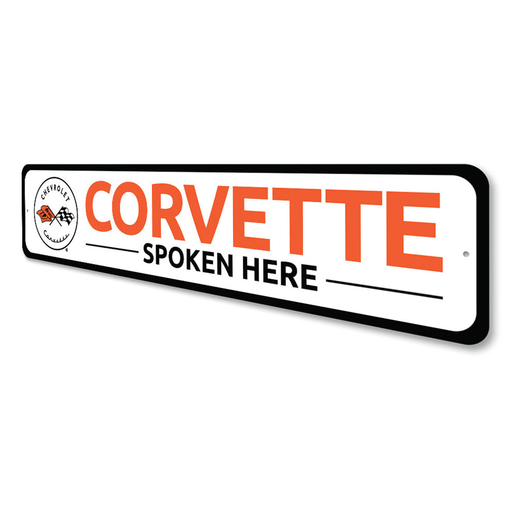 Corvette Spoken Here Sign