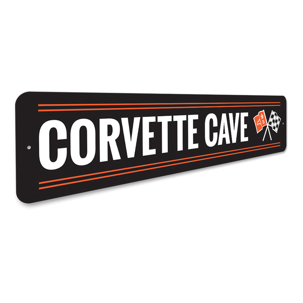 Corvette Cave Chevy Sign