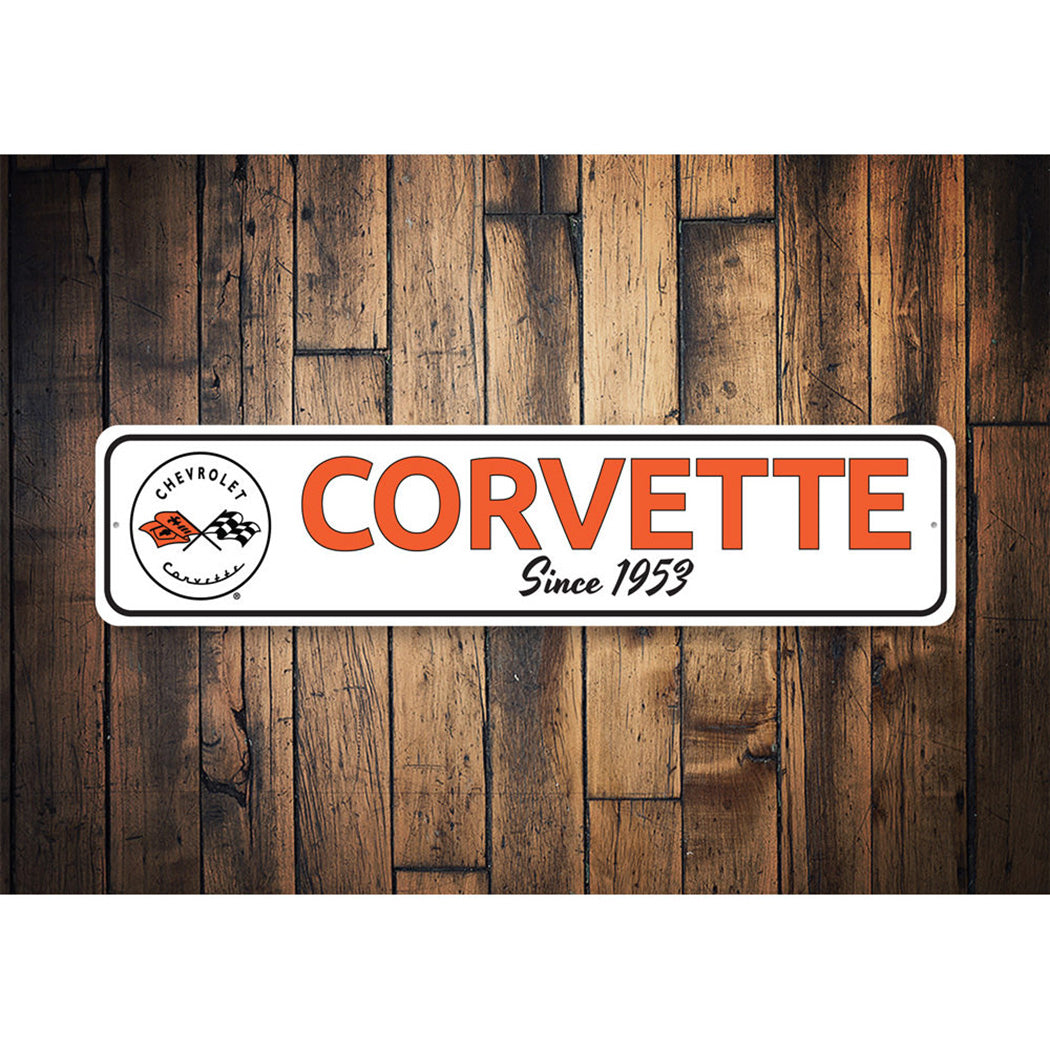 Corvette Year Sign