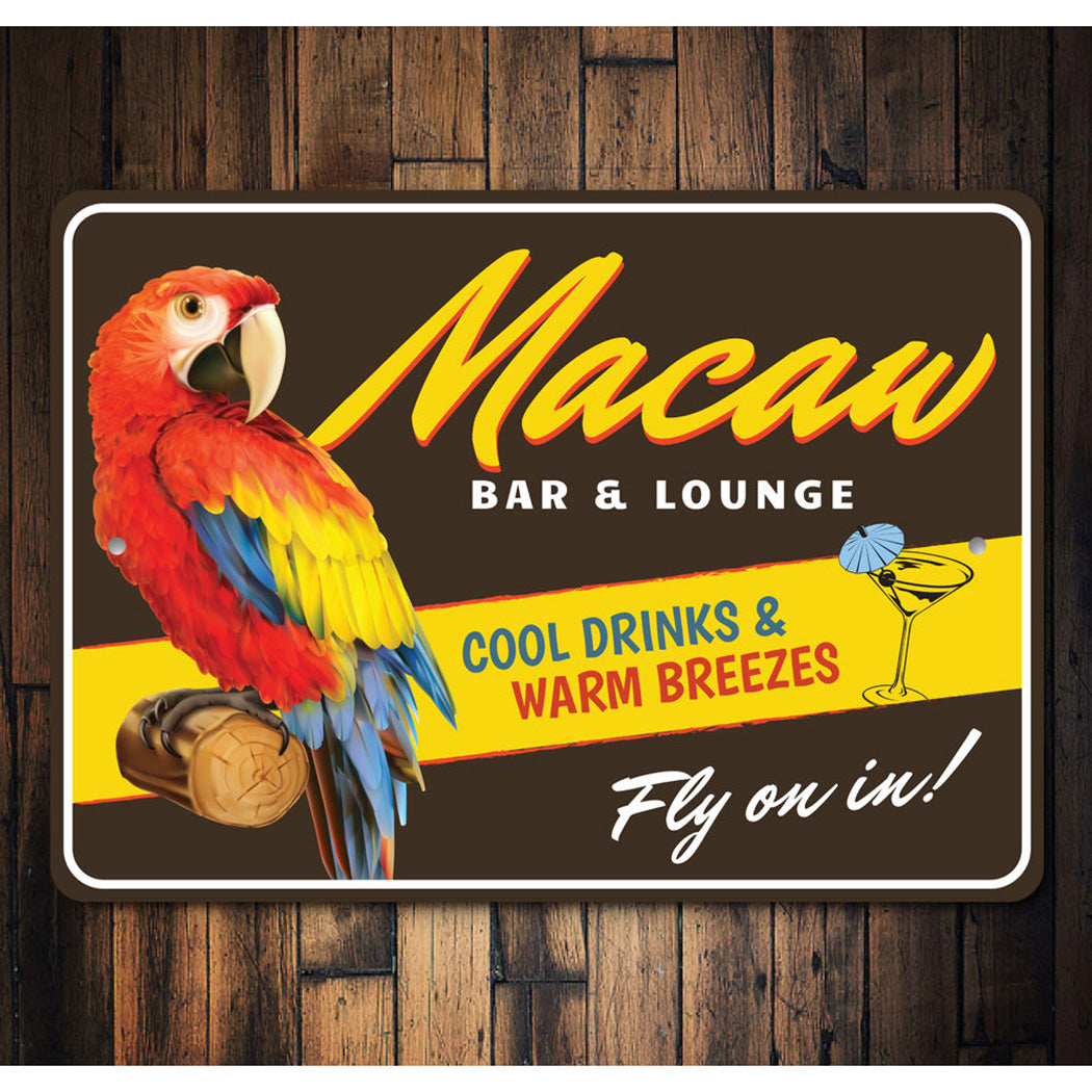 Macaw Bar And Lounge Sign