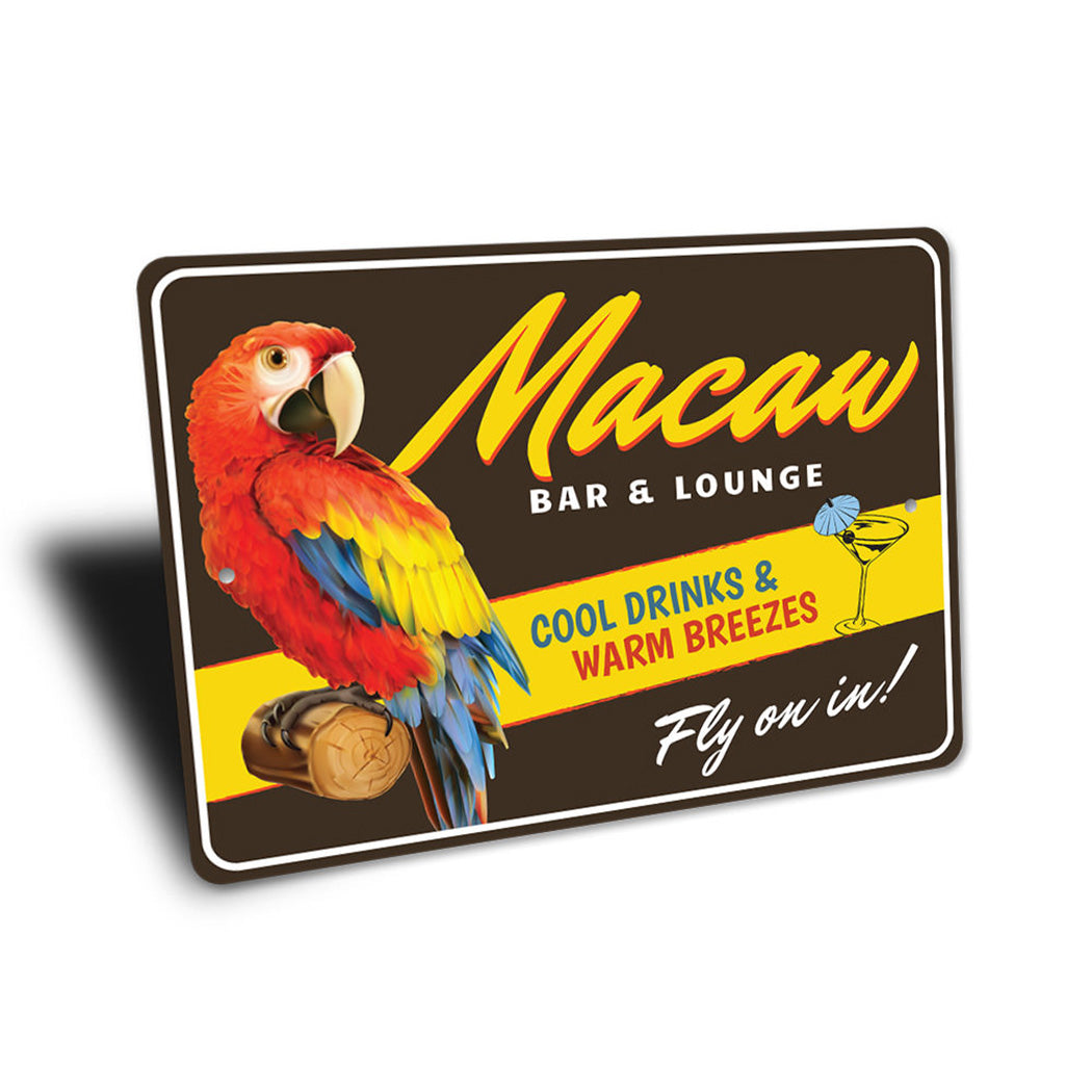 Macaw Bar And Lounge Sign