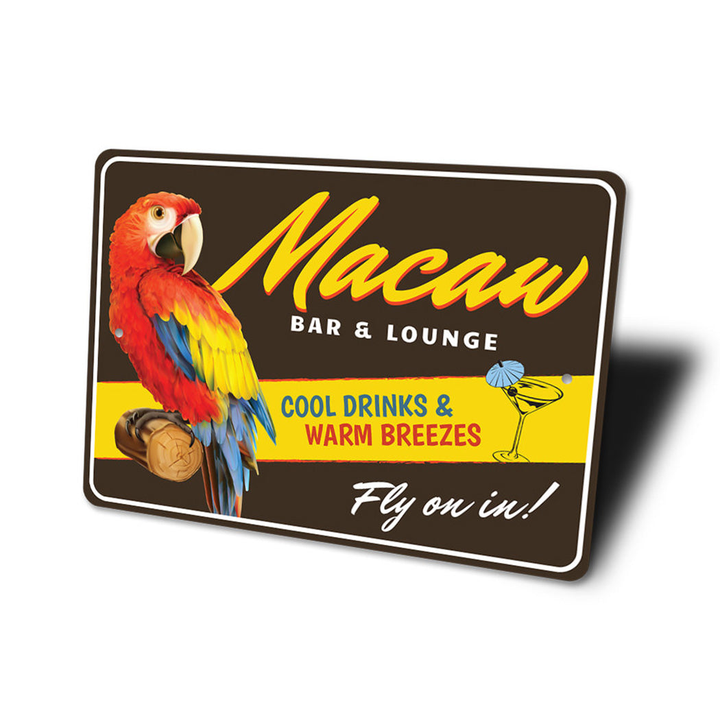 Macaw Bar And Lounge Sign