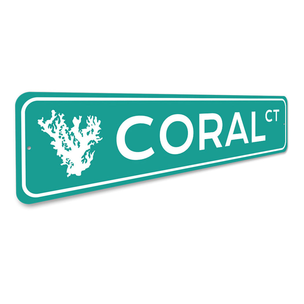 Coral Beach Street Sign