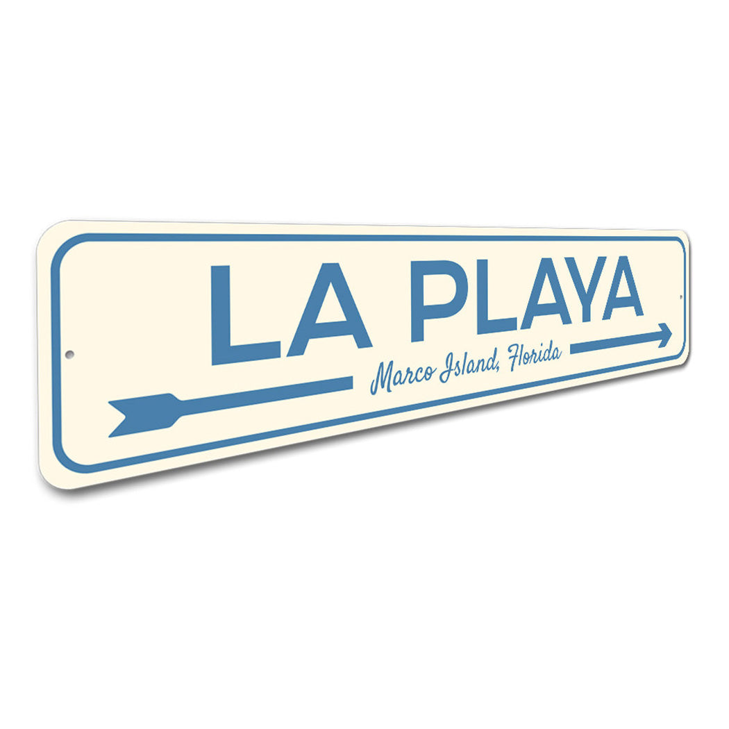 La Playa Beach Sign