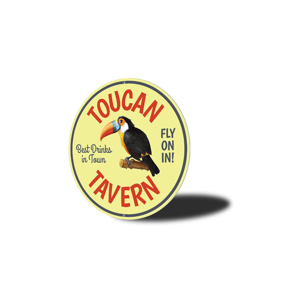 Toucan Tavern Beach Bar Metal Sign