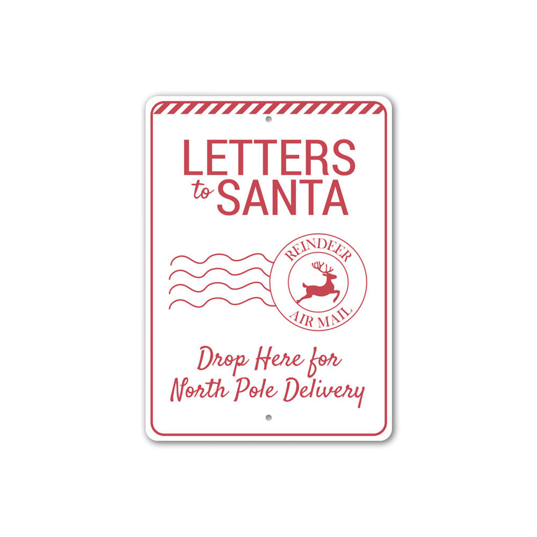 Letters to Santa Christmas Sign