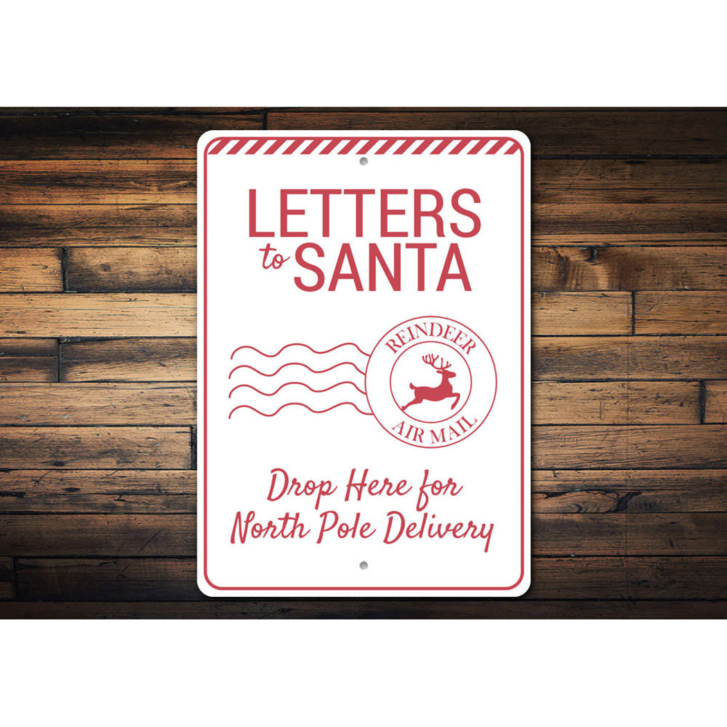 Letters to Santa Christmas Sign