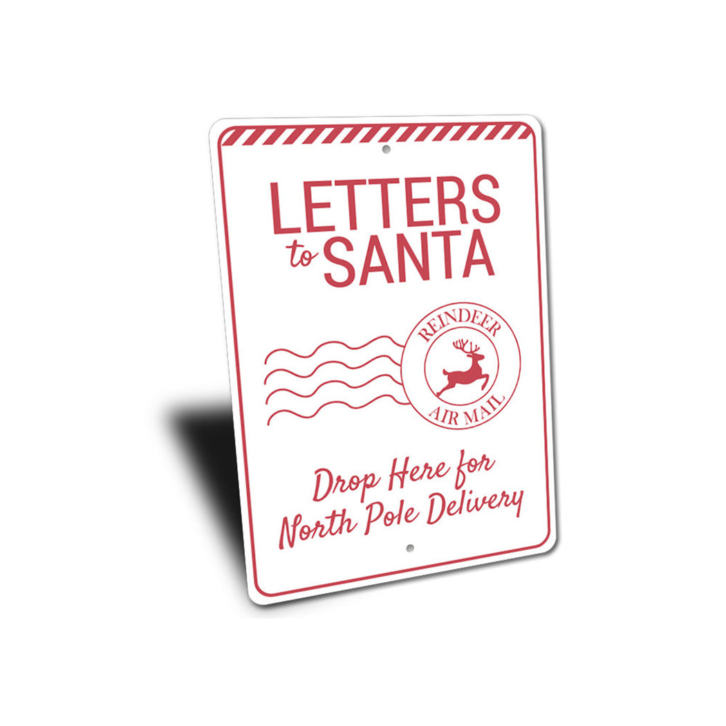 Letters to Santa Christmas Sign