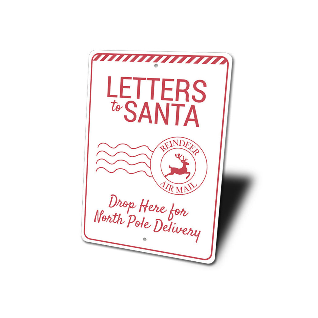 Letters to Santa Christmas Sign