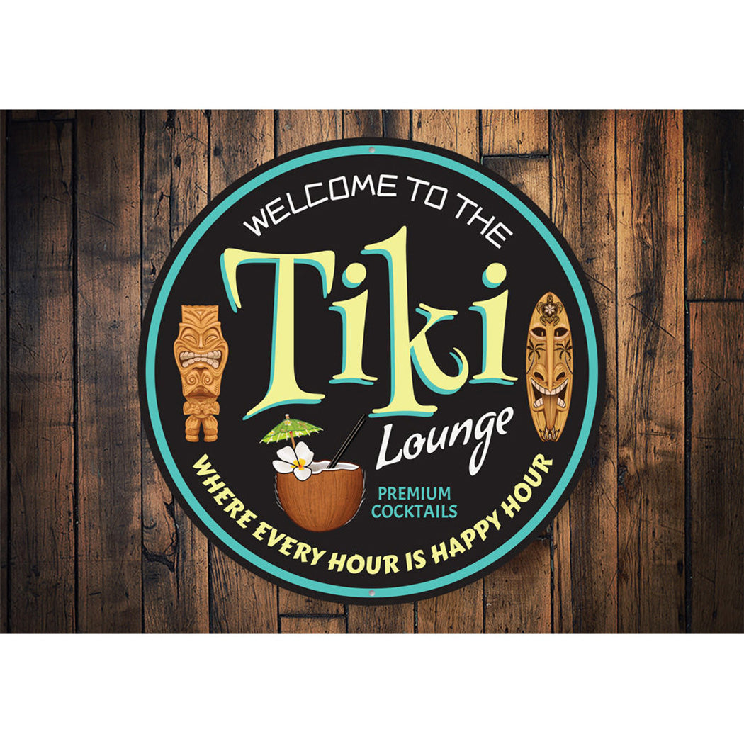 Retro Tiki Lounge Sign