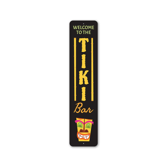 Vertical Tiki Bar Sign