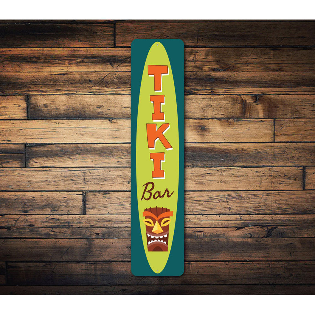 Vertical Tiki Sign