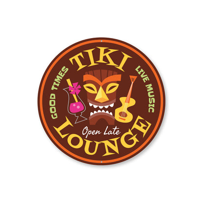 Open Late Tiki Lounge Sign