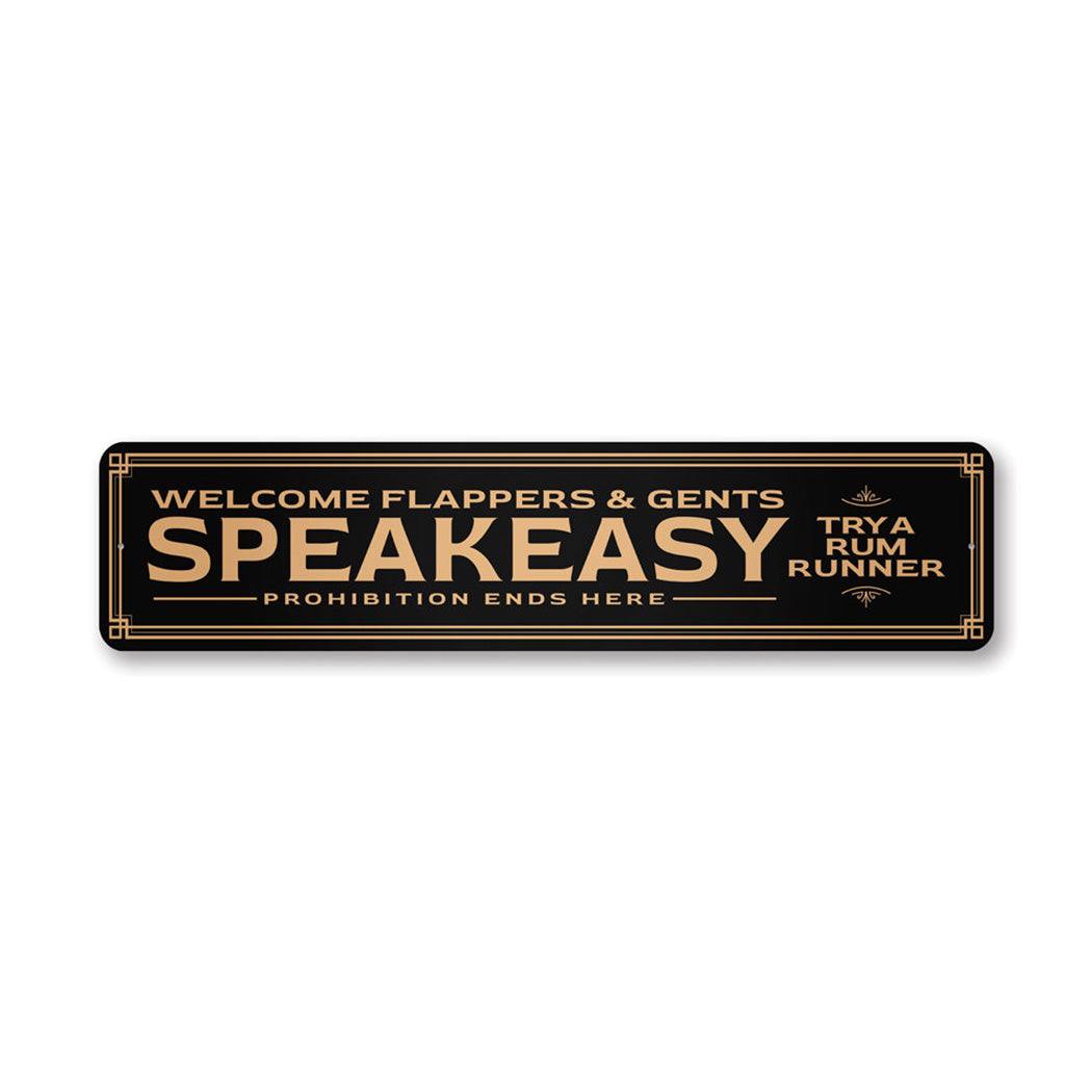 Speakeasy Prohibition Metal Sign