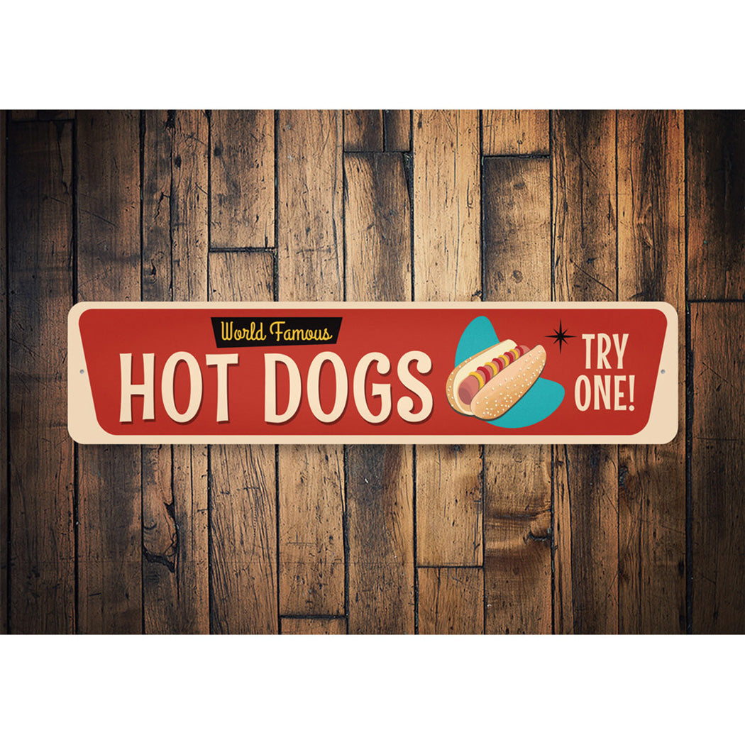 Retro Hot Dog Sign
