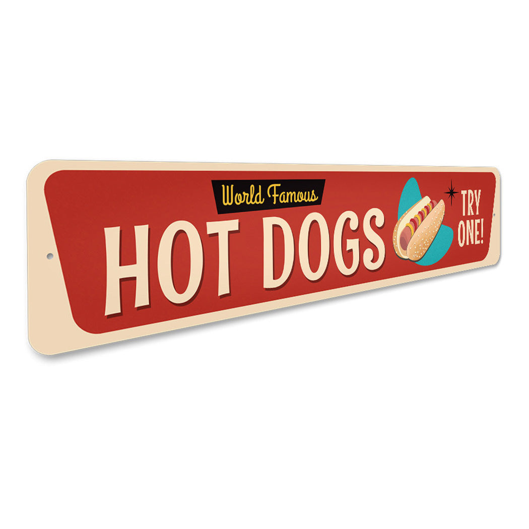 Retro Hot Dog Sign