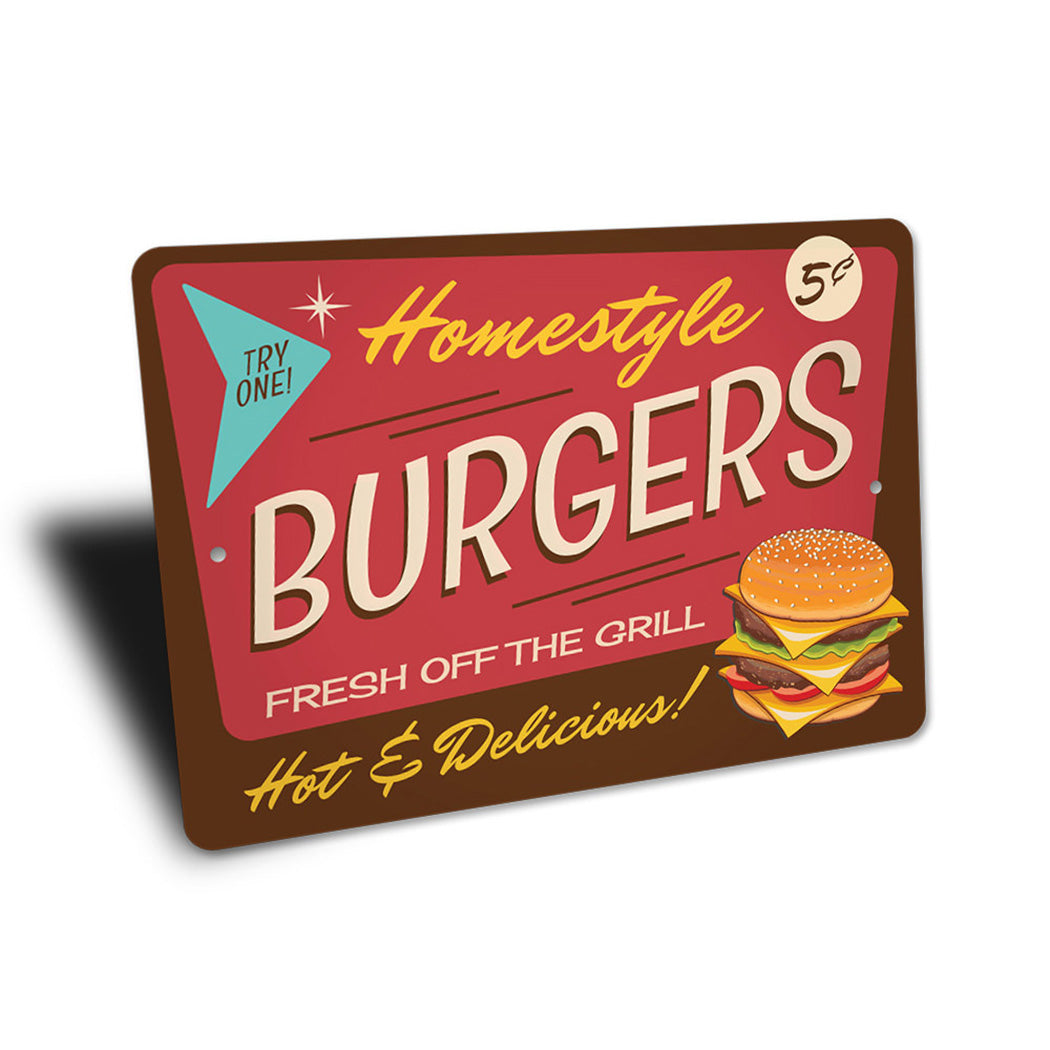 Homestyle Burgers Sign