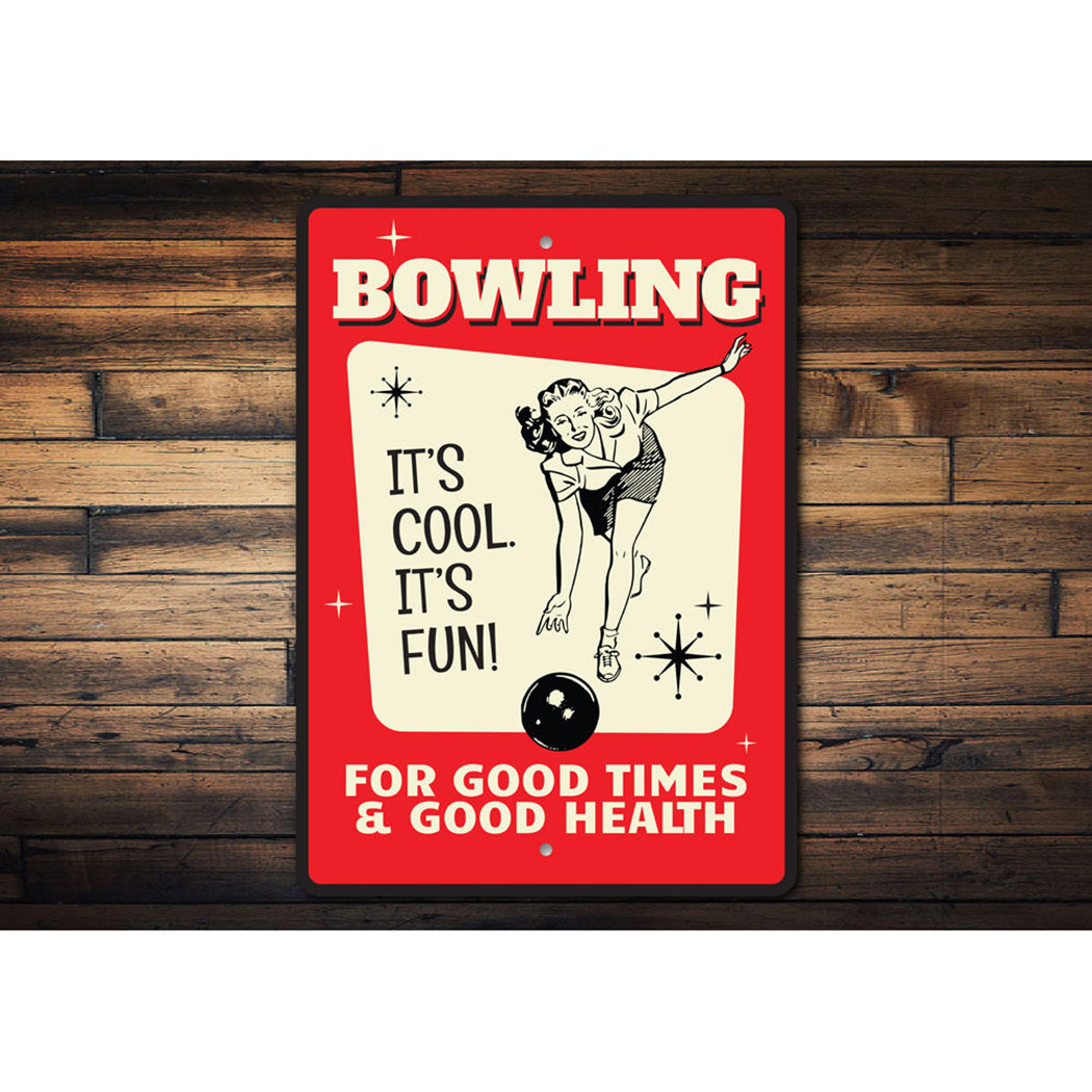 Retro Bowling Sign