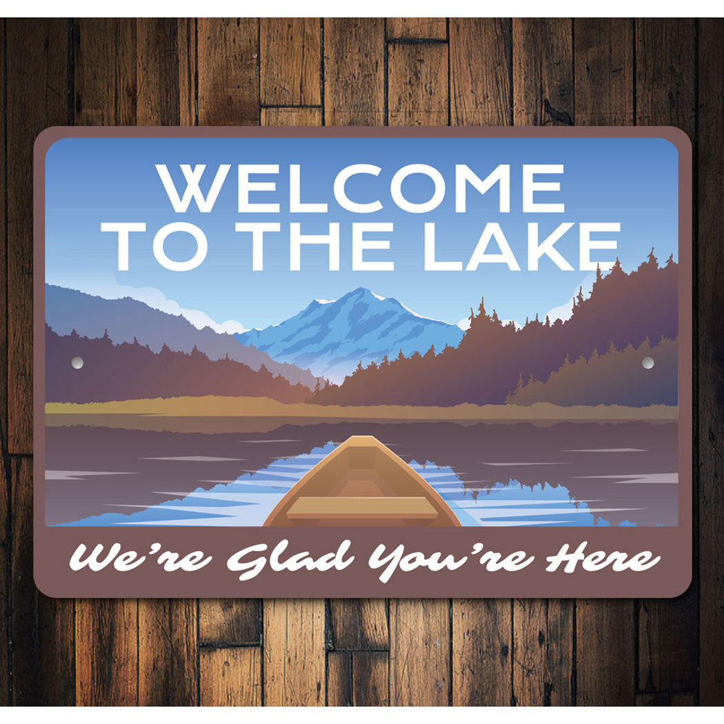 Welcome to the Lake Sign