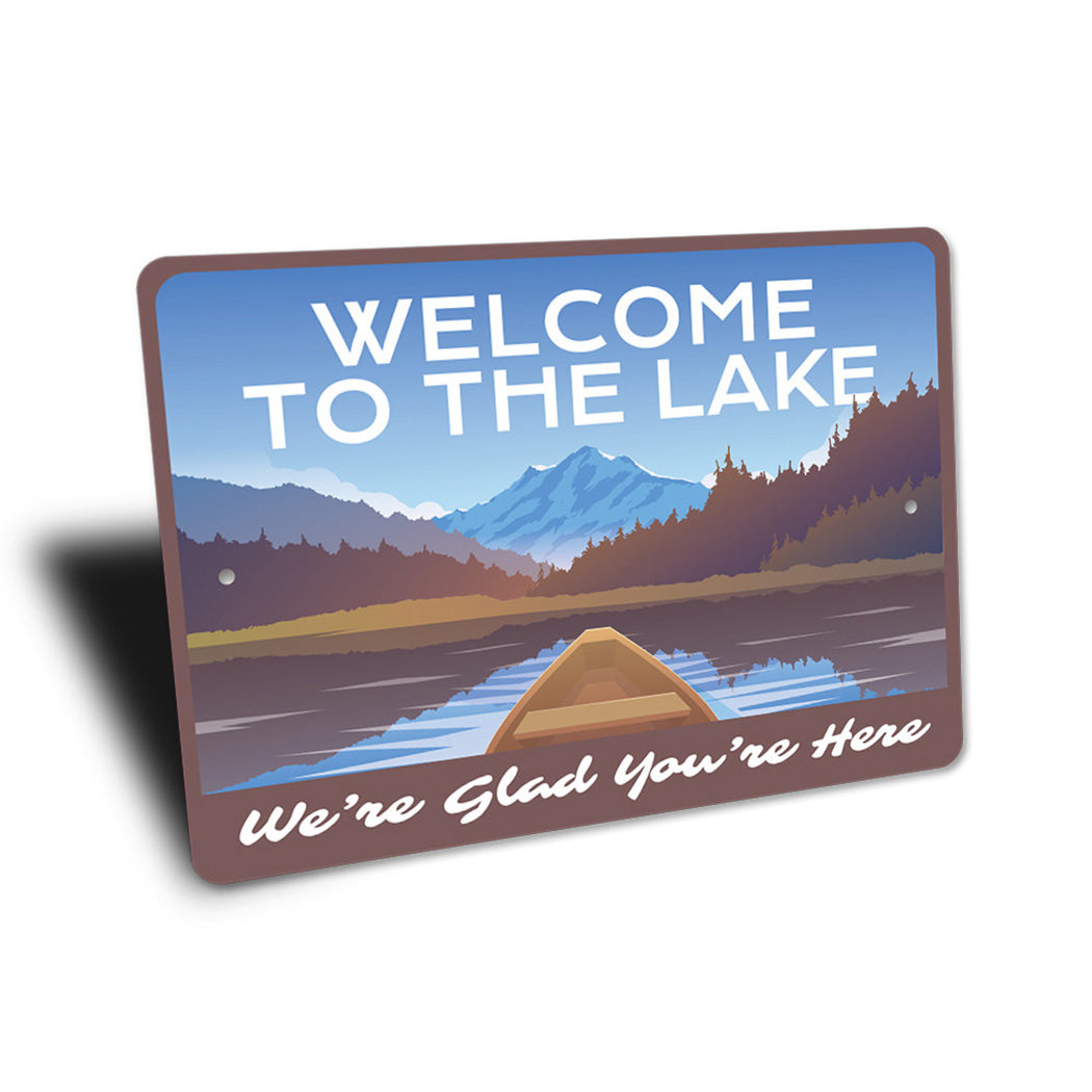 Welcome to the Lake Sign