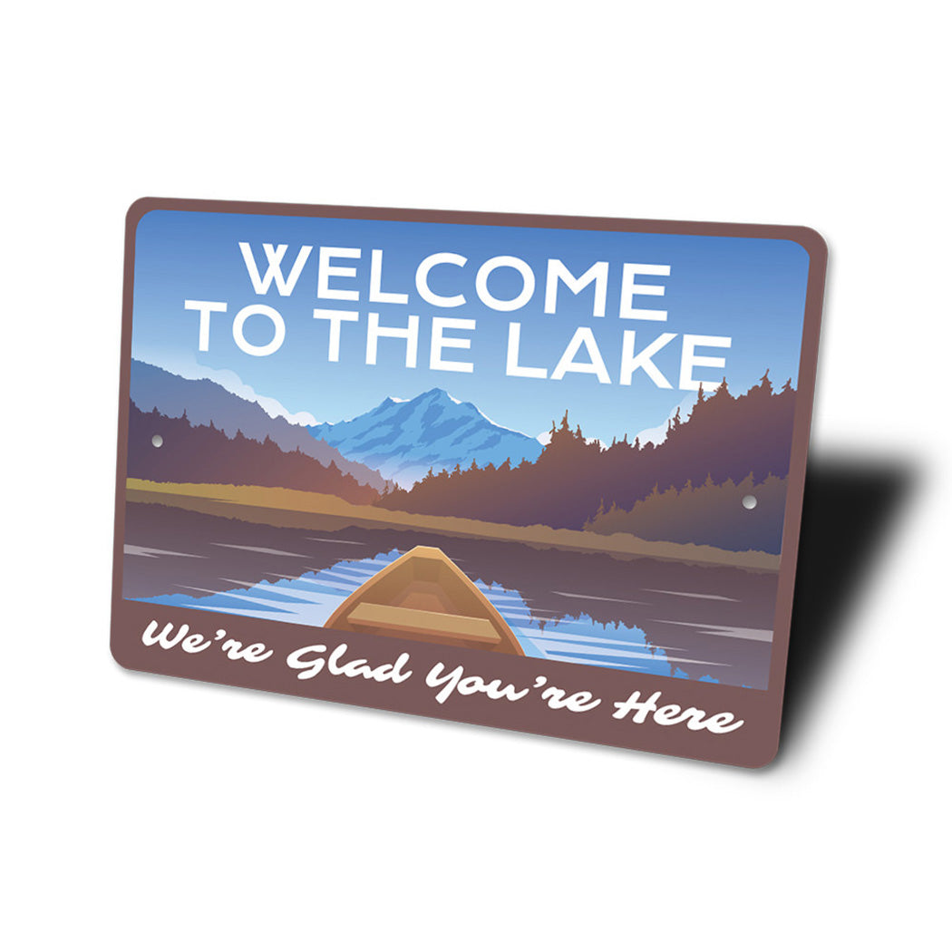 Welcome to the Lake Sign