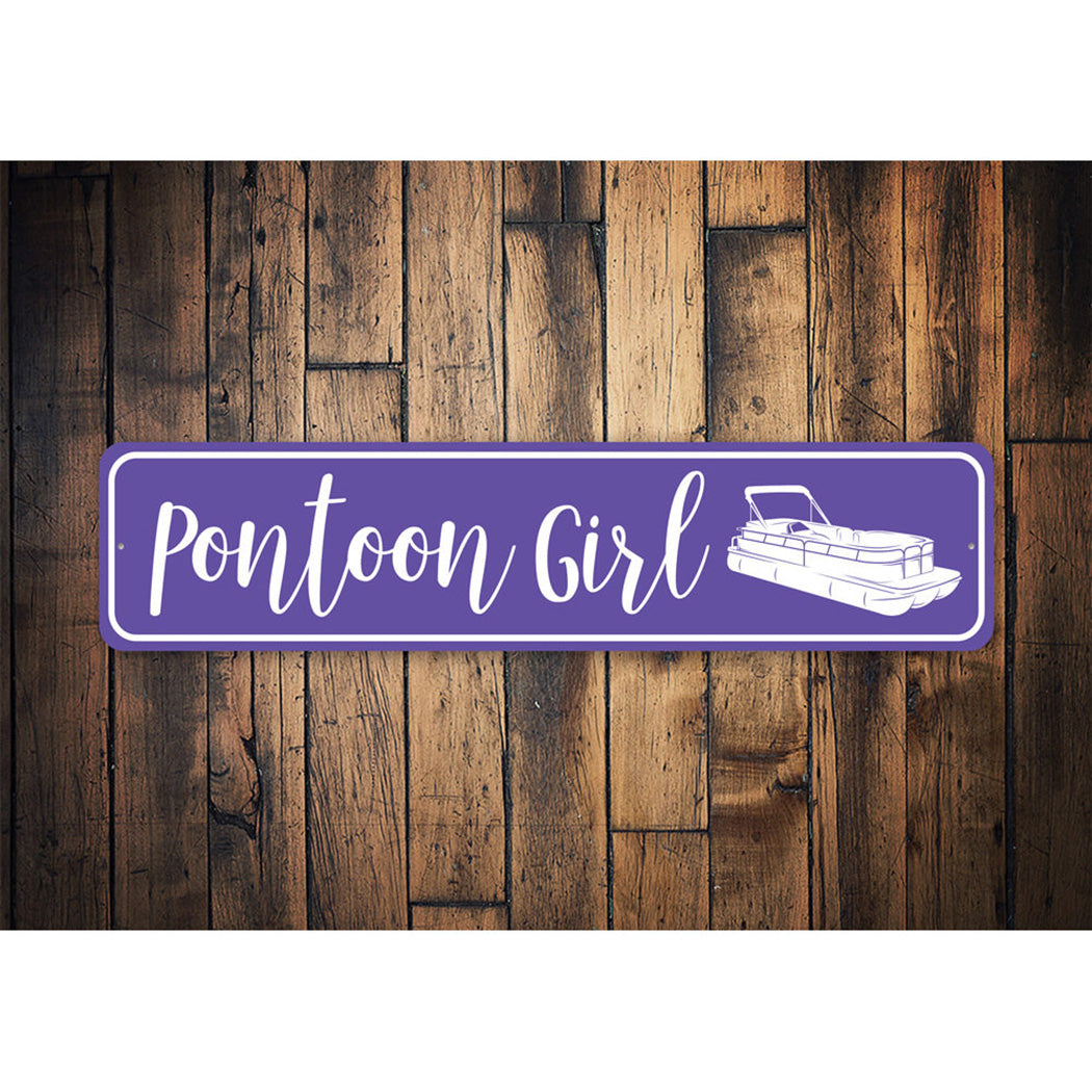 Pontoon Girl Sign