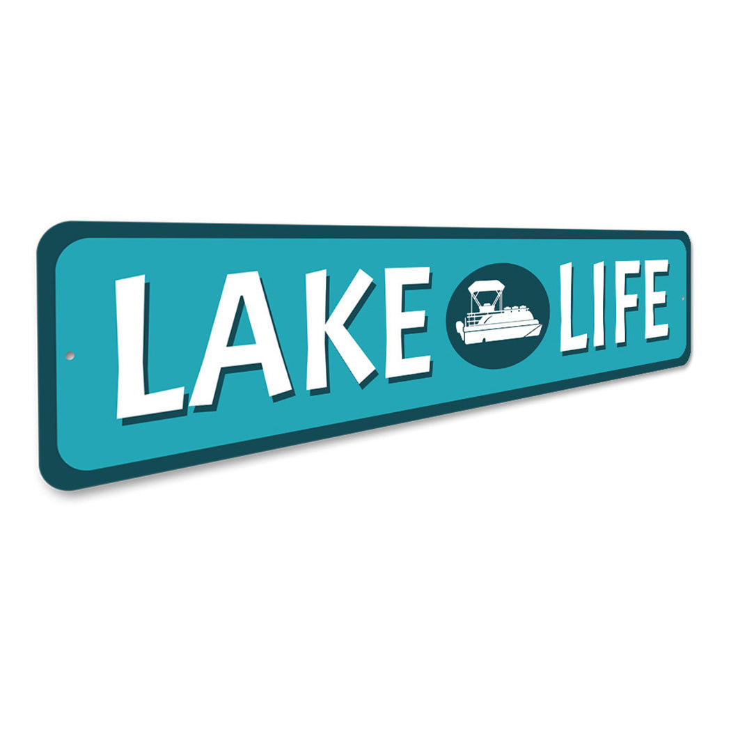 Pontoon Lake Life Sign