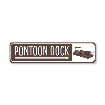 Pontoon Dock Metal Sign