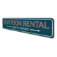 Pontoon Rental Sign