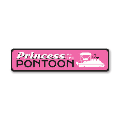 Princess Pontoon Metal Sign