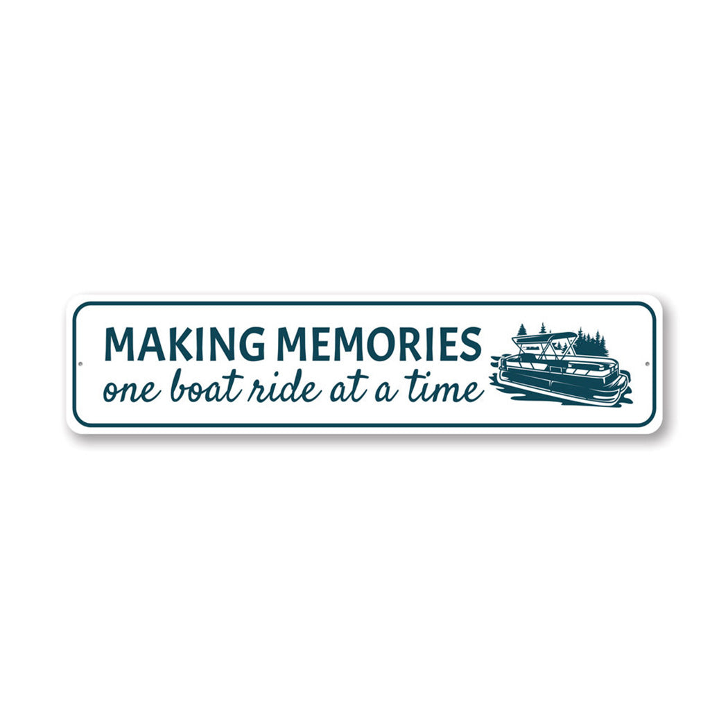 Making Memories Boathouse Metal Sign