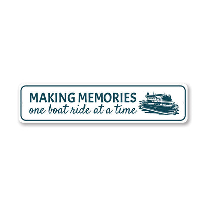 Making Memories Boathouse Metal Sign