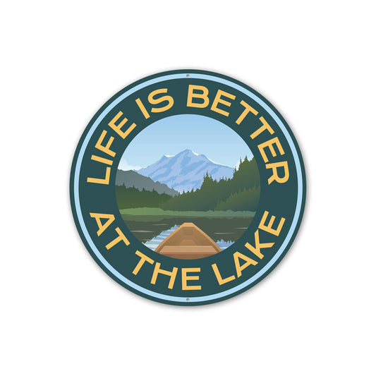 Life is Better at the Lake Sign, Lakehouse Decorative Sign