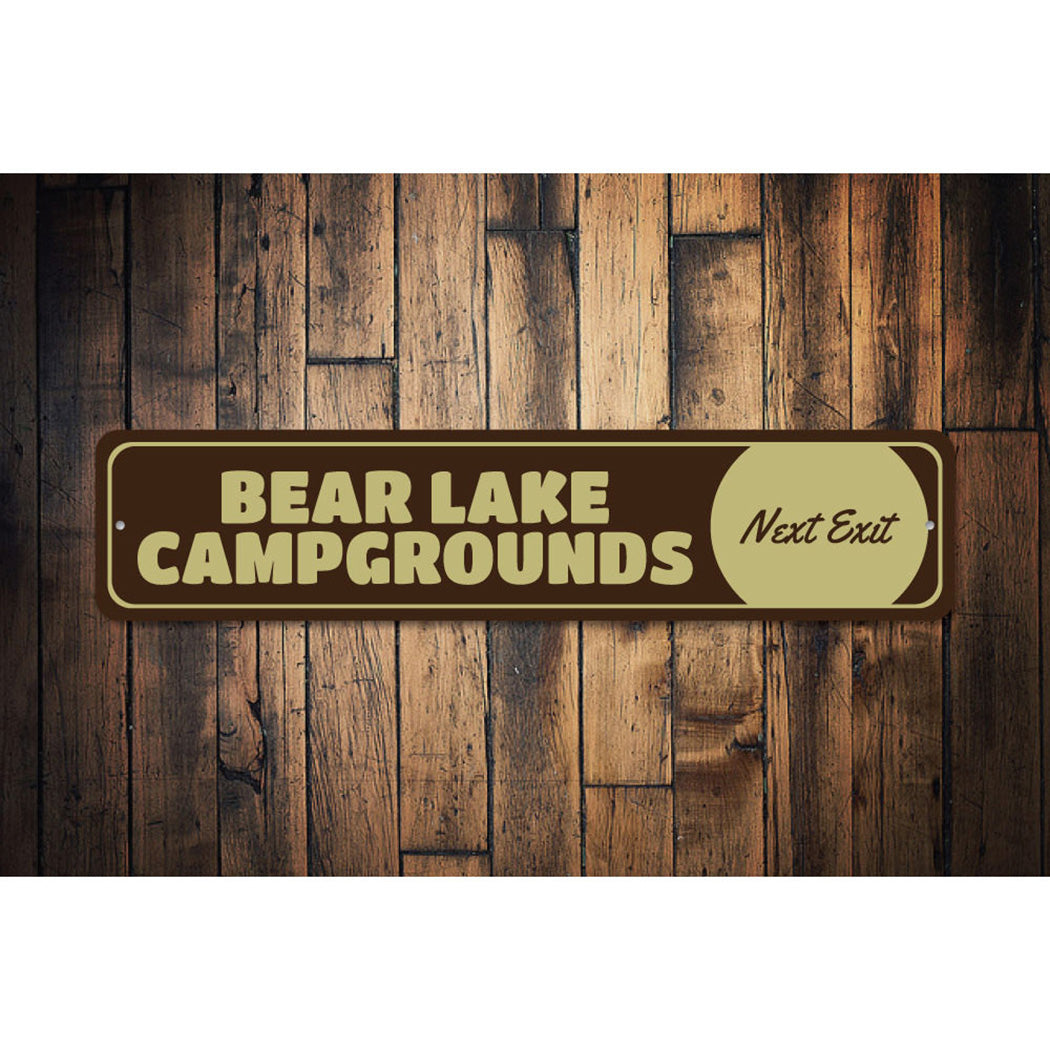 Lake Campgrounds Sign