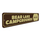 Lake Campgrounds Sign
