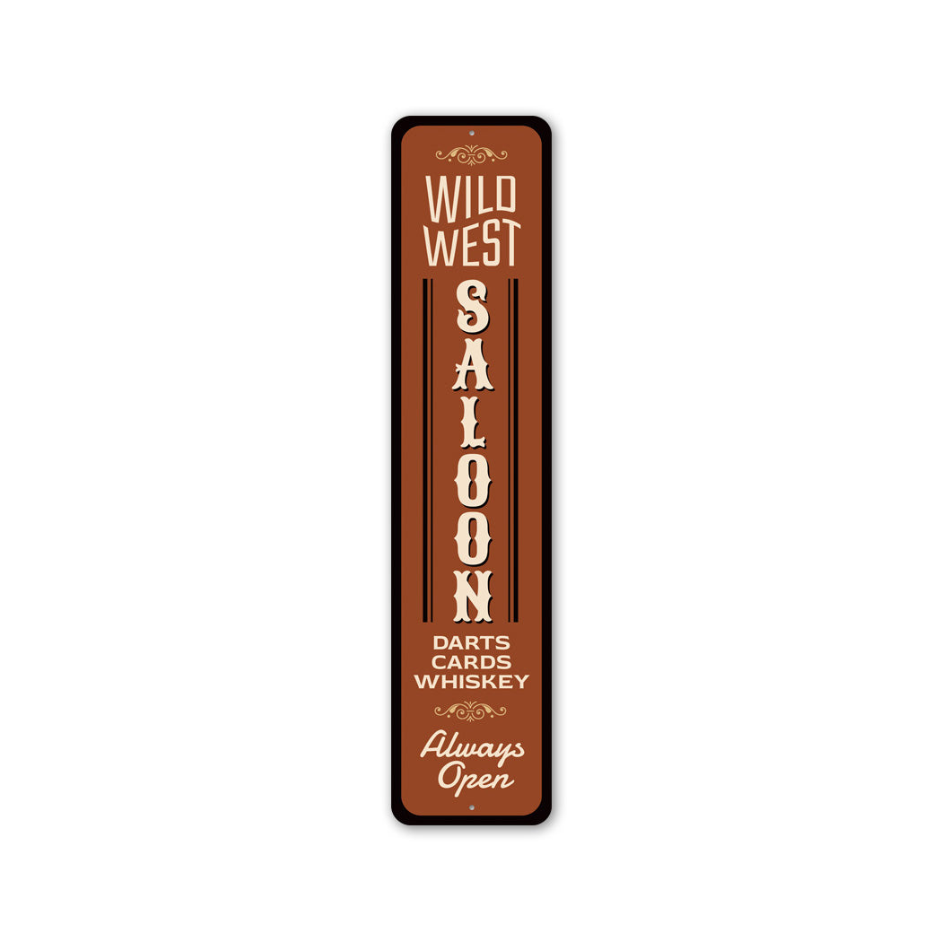 Wild West Saloon Whiskey Sign