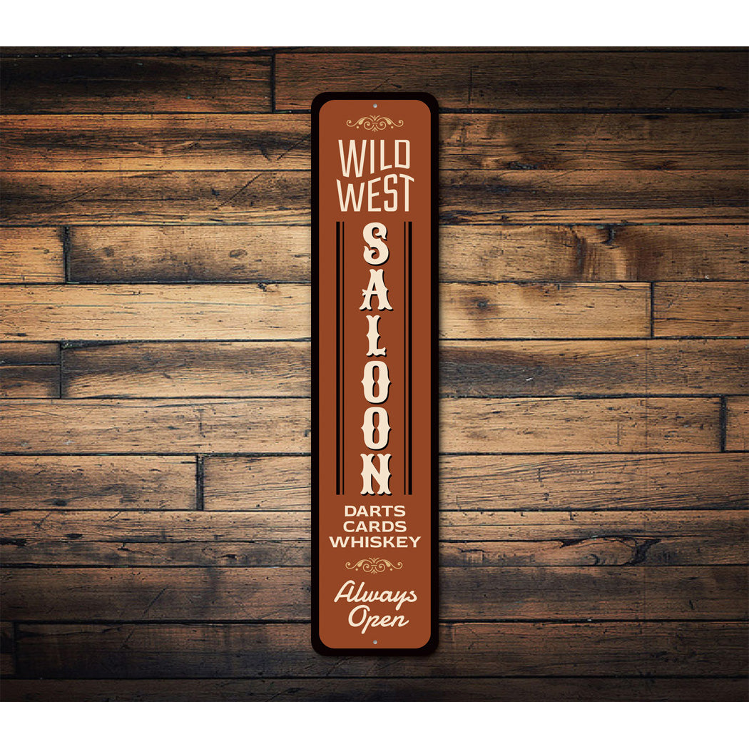 Wild West Saloon Whiskey Sign