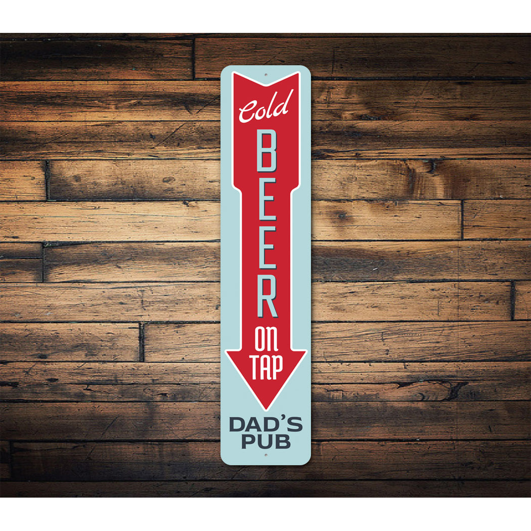Cold Beer on Tap Sign