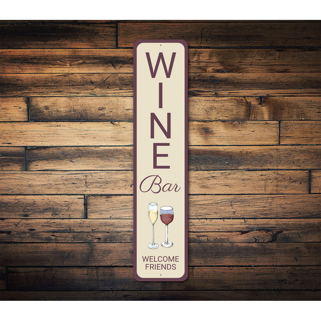 Wine Bar Welcome Sign